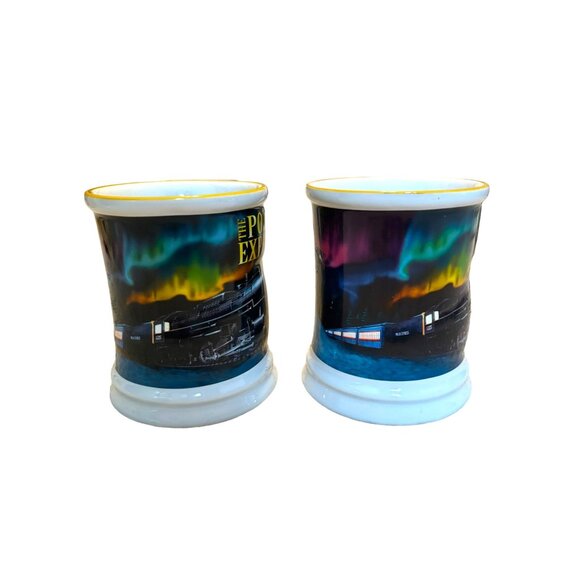 2 Polar Express 14 oz. Coffee Mugs Hot Chocolate Mugs Cups Oversized mug - Picture 4 of 6